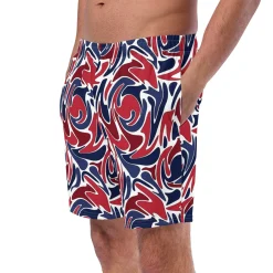 Chefanie Psychedelic Patriotic Swim Trunks Online