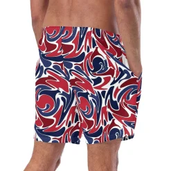 Chefanie Psychedelic Patriotic Swim Trunks Online