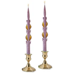 Chefanie Purple Spring Baroque Tapers (2) Sale