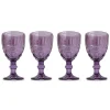 Chefanie Purple Stem Glasses (4) Clearance