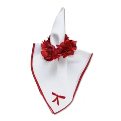 Chefanie Red Bow Dinner Napkins (4) Sale