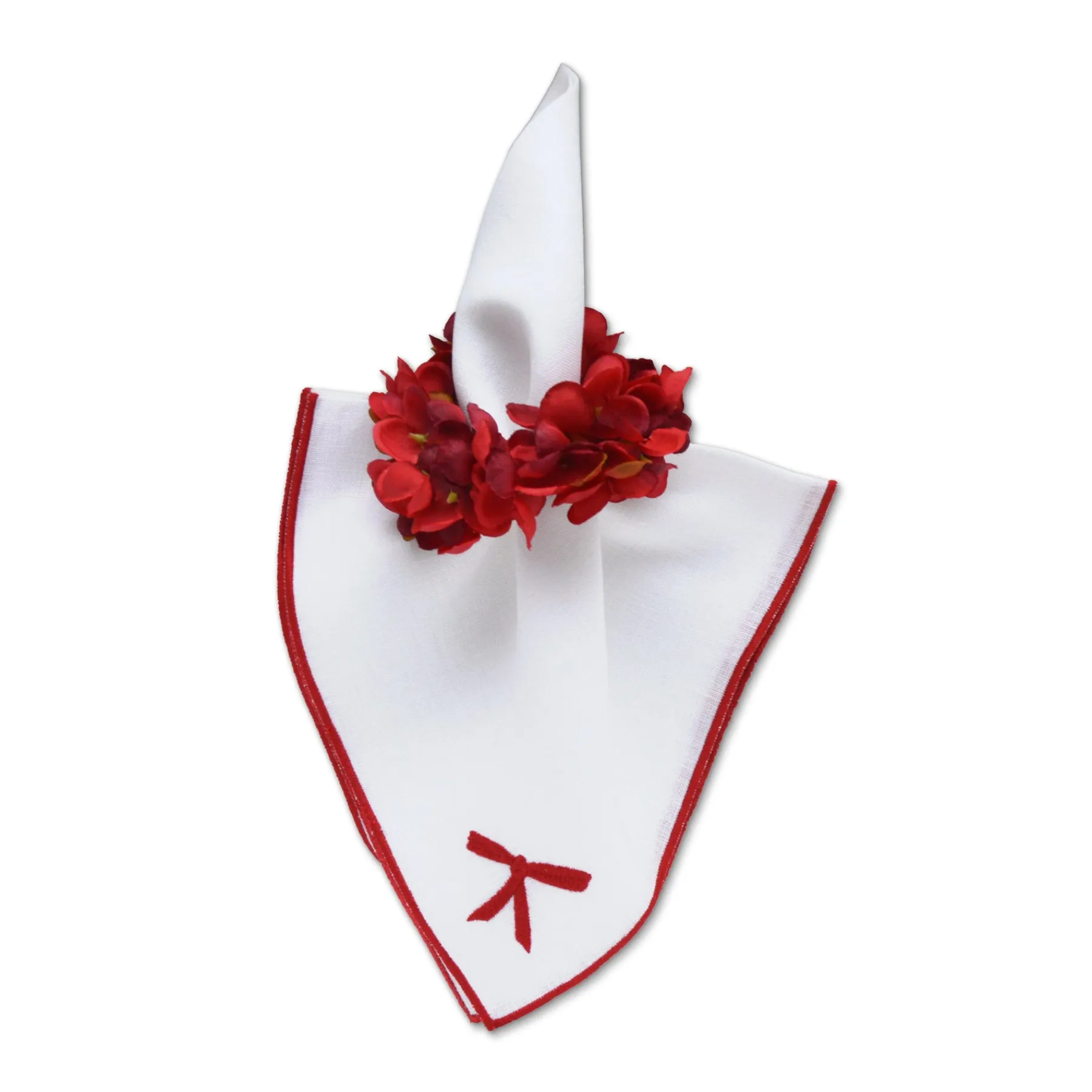 Chefanie Red Bow Dinner Napkins (4) Sale