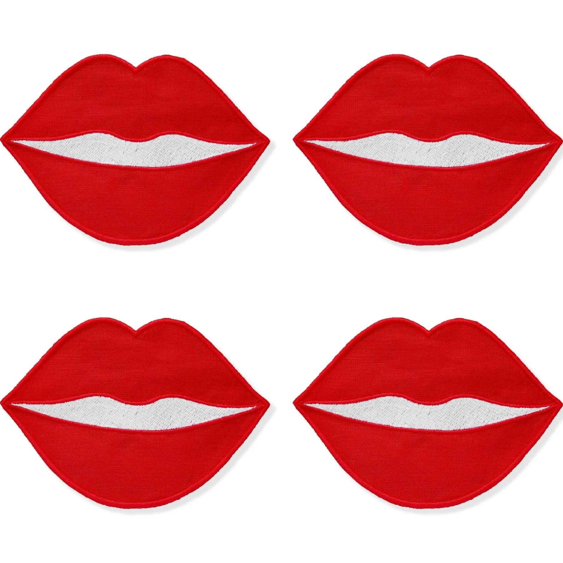 Chefanie Red Lip Cocktail Napkins (4) Hot