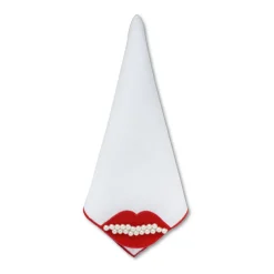 Chefanie Red Lips Dinner Napkins (4) Sale