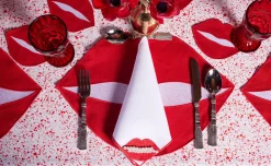 Chefanie Red Lips Dinner Napkins (4) Sale