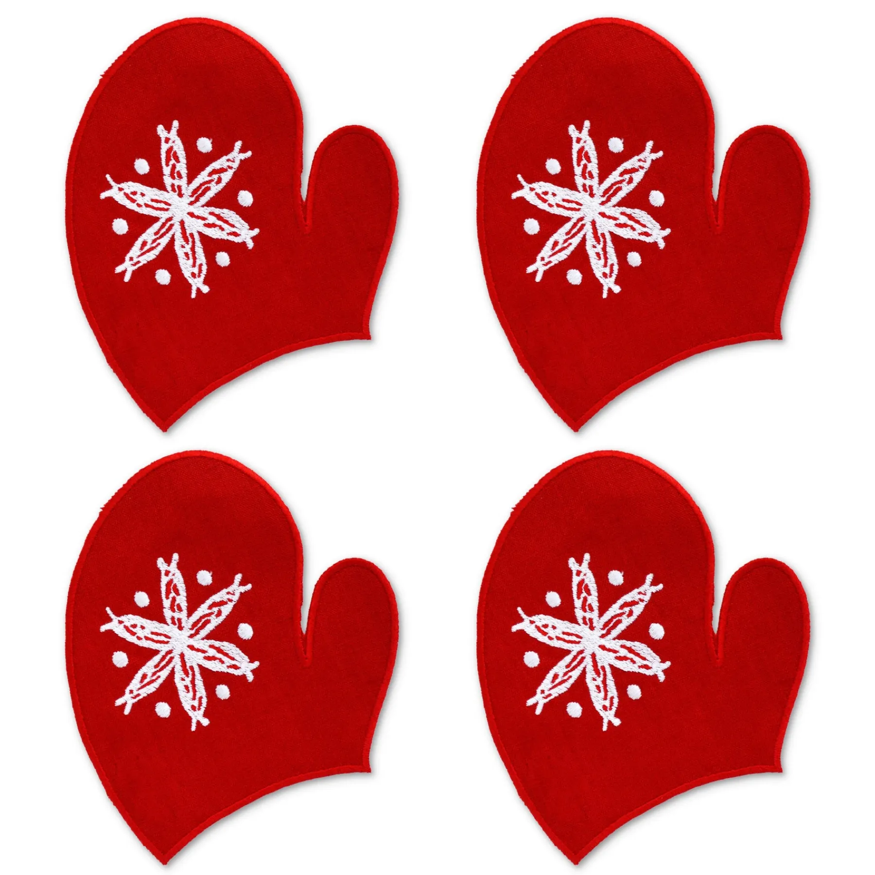 Chefanie Red Mitten Cocktail Napkins (4)