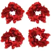 Chefanie Red Petal Napkin Rings (4)