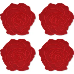 Chefanie Red Rose Cocktail Napkins (4) Online