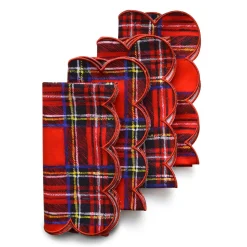 Chefanie Scalloped Tartan Napkins (4) Best