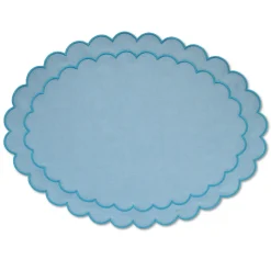 Chefanie Sea Foam Scalloped Placemat Clearance