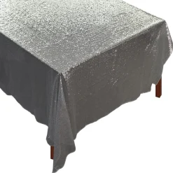 Chefanie Silver Sequin Tablecloth Clearance