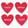 Chefanie Single/ Taken Heart Cocktail Napkins (4) Best