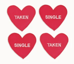 Chefanie Single/ Taken Heart Cocktail Napkins (4) Best