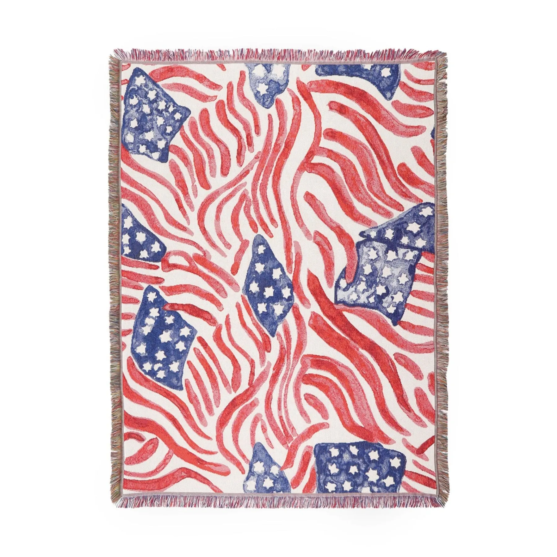 Chefanie Star Spangled Flag Blanket Clearance
