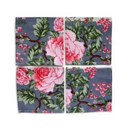 Chefanie Striped Chintz Cocktail Napkins (4) Sale