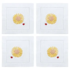 Chefanie Sunflower Cocktail Napkins (4) Sale