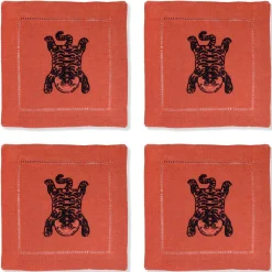 Chefanie Tibetan Tiger Cocktail Napkins (4) Outlet