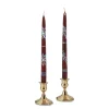 Chefanie Turquoise Charm Painted Tapers (2) Hot