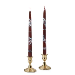Chefanie Turquoise Charm Painted Tapers (2) Hot