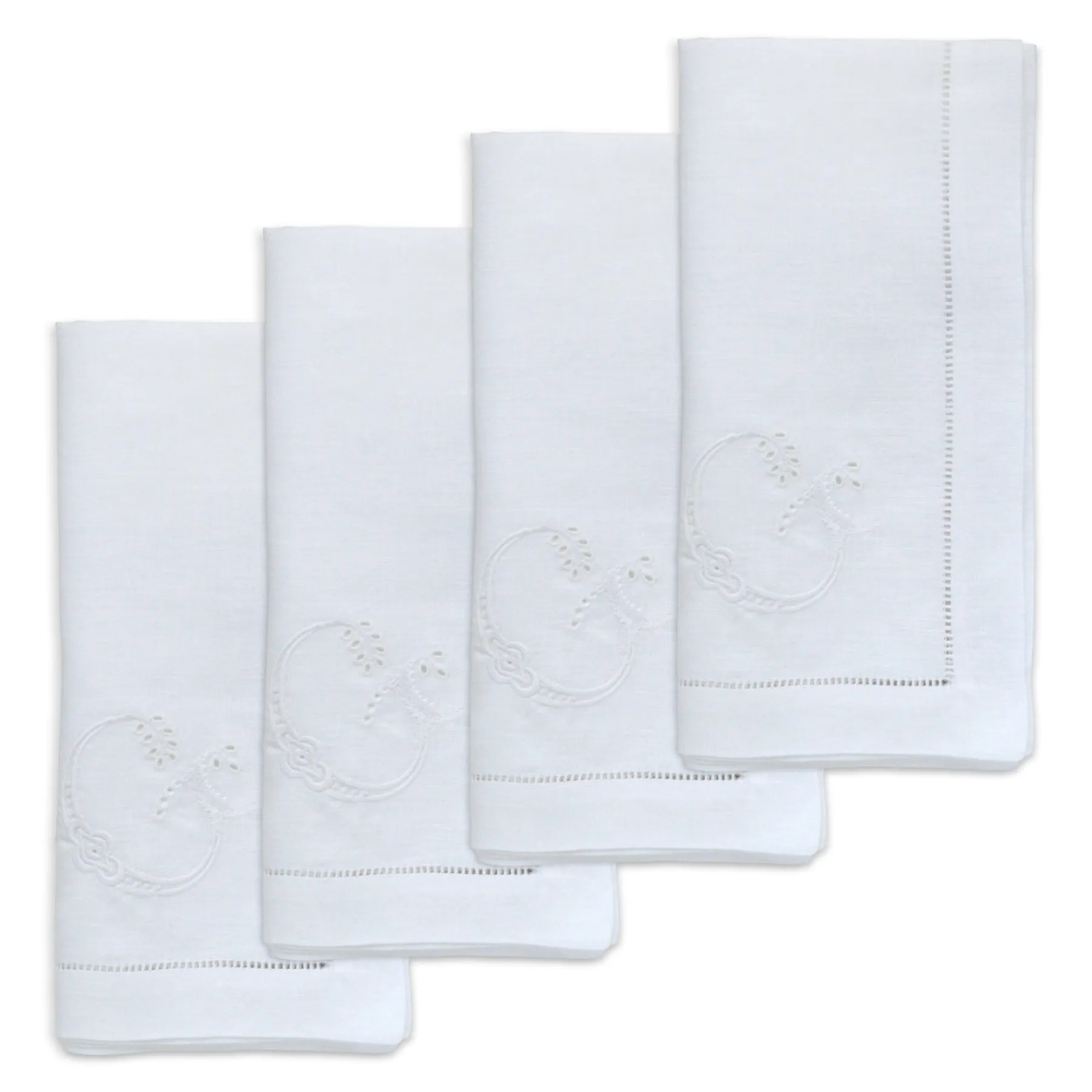 Chefanie Uppercase "G" Cutwork Dinner Napkins Online