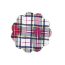 Chefanie White Plaid Placemats (4) Discount