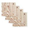 Chefanie White Woodcut Napkins (4) Outlet