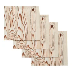 Chefanie White Woodcut Napkins (4) Outlet