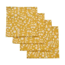 Chefanie Yellow Floral Napkins (4)