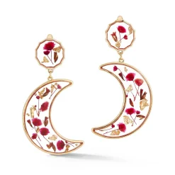 Chefanie Flower Moon Earrings New